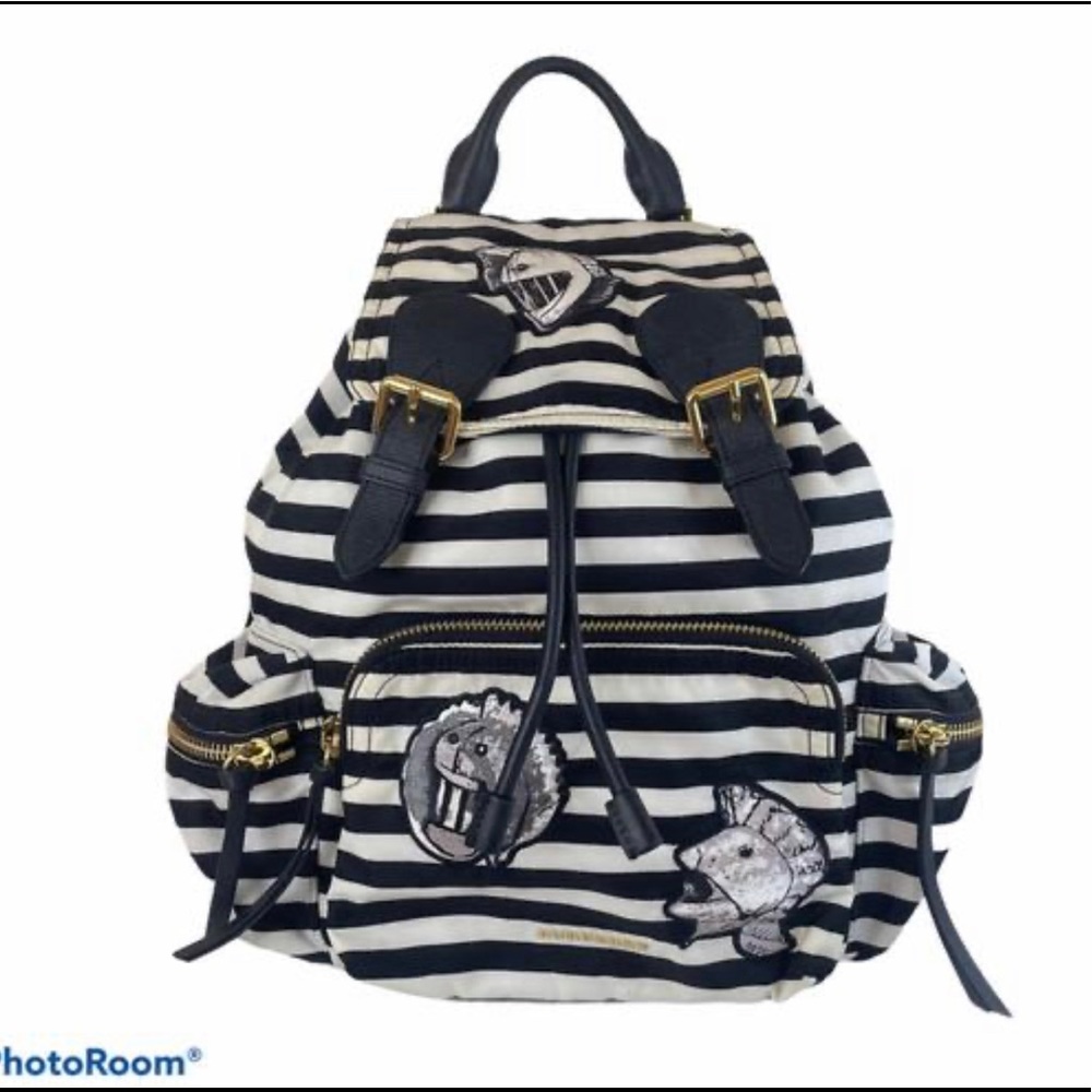 Burberry Stripes Backpack Bag
